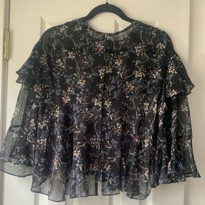 Floral Peplum Top